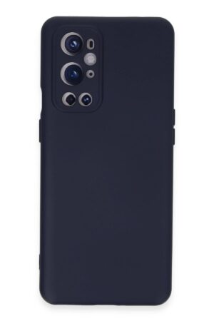 One Plus 9 Pro Kılıf Nano içi Kadife Silikon - Lacivert-(5796)