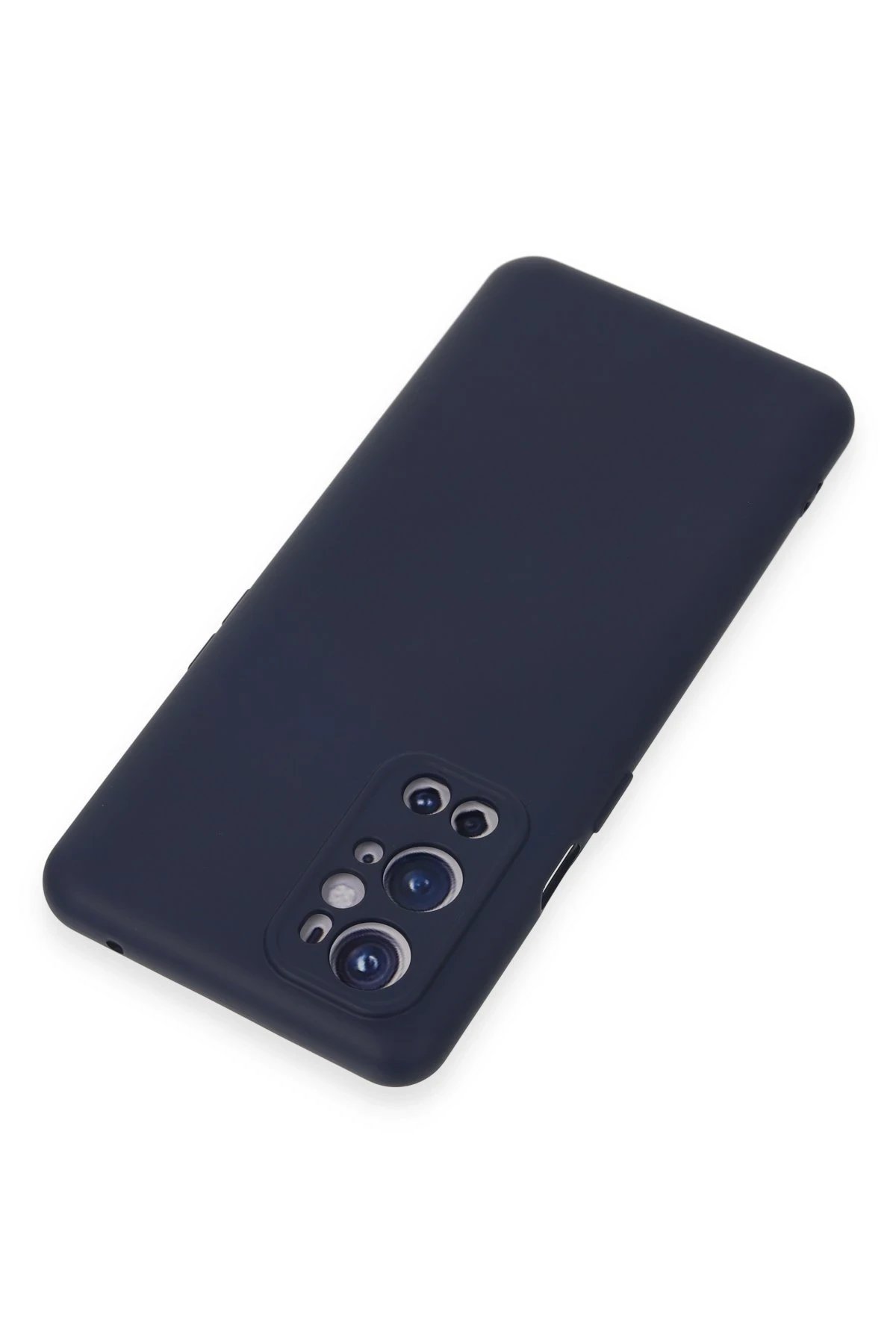 One Plus 9 Pro Kılıf Nano içi Kadife Silikon - Lacivert-(5796) - Görsel 3