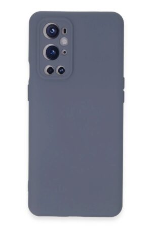 One Plus 9 Pro Kılıf Nano içi Kadife Silikon - Gri-(5796)