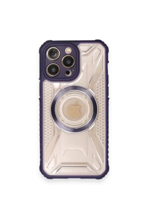 iPhone 12 Pro Max Kılıf Prag Magneticsafe Kapak - Derin Mor-(5796)