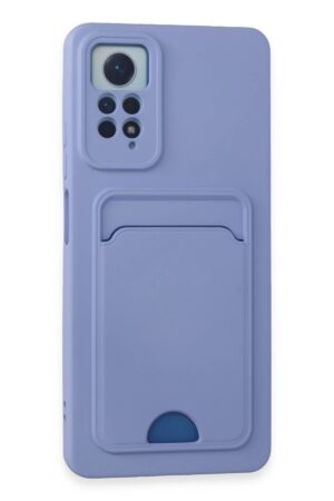 Xiaomi Redmi Note 12 Pro 4G Kılıf Kelvin Kartvizitli Silikon - Lila-(5796)