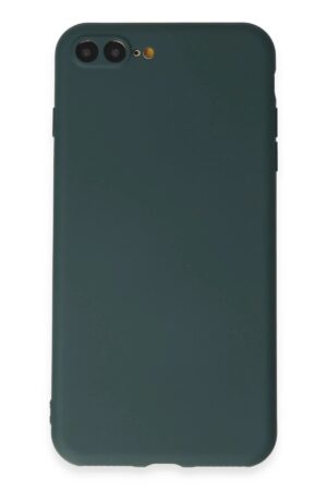 iPhone 7 Plus Kılıf First Silikon - Koyu Yeşil-(5796)