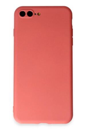 iPhone 7 Plus Kılıf First Silikon - Kiremit-(5796)