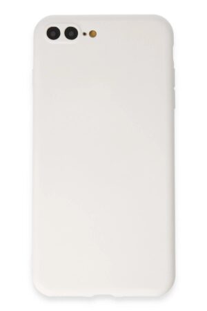 iPhone 7 Plus Kılıf First Silikon - Beyaz-(5796)