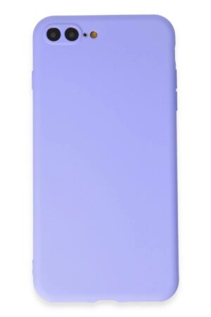 iPhone 7 Plus Kılıf First Silikon - Lila-(5796)