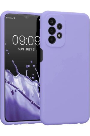 Samsung Galaxy A23 4G Kılıf First Silikon - Lila-(5796)