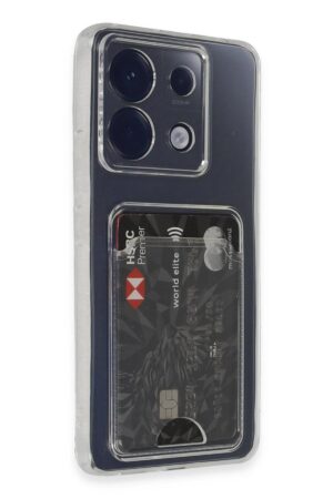 Xiaomi Poco X6 Kılıf Kart Şeffaf Silikon - Şeffaf-(5796)