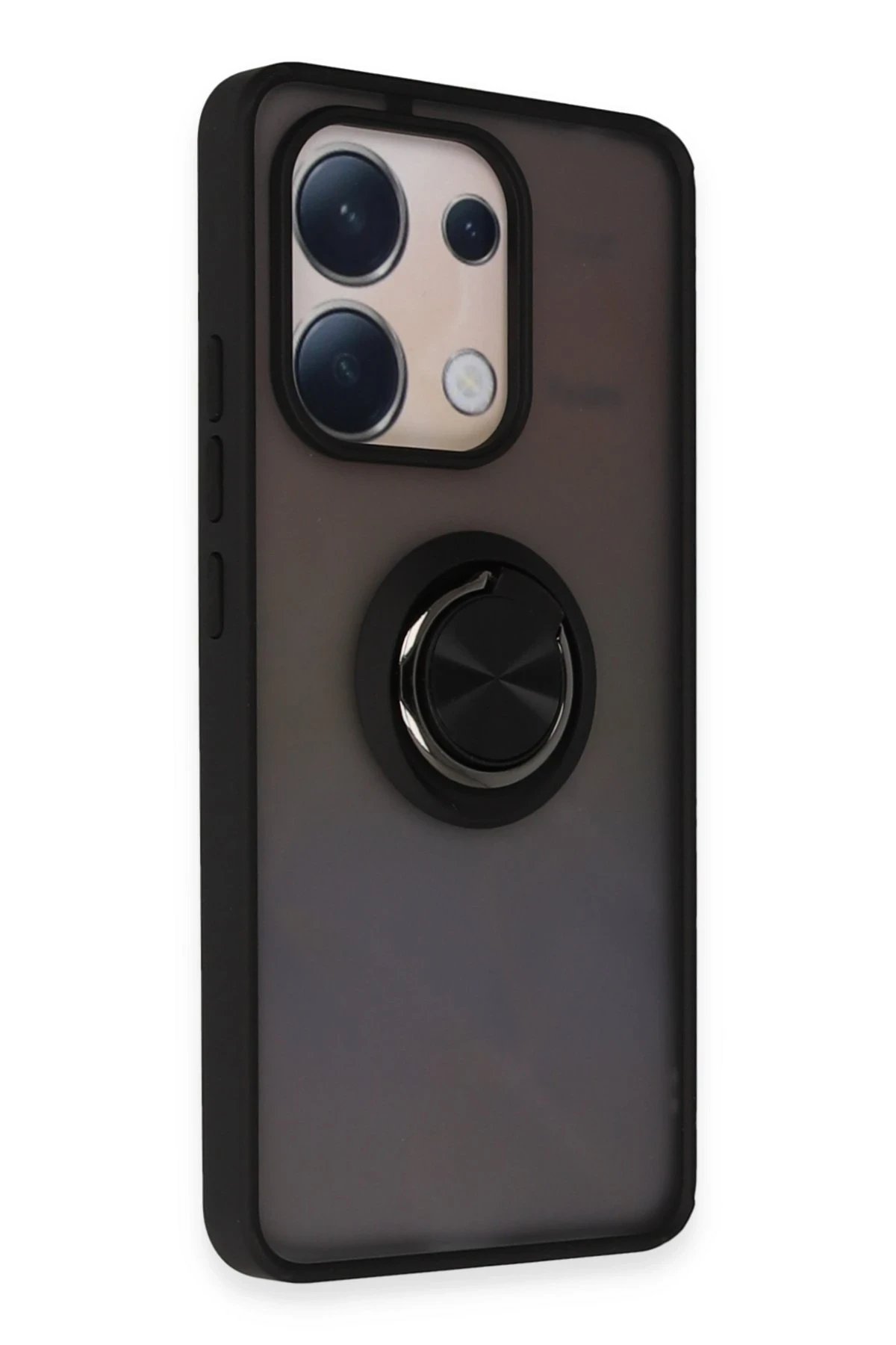 Xiaomi Redmi Note 13 4G Kılıf Montreal Yüzüklü Silikon Kapak - Siyah-(5796) - Görsel 2