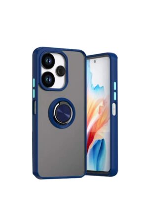 Xiaomi Redmi 13 4G Kılıf Montreal Yüzüklü Silikon Kapak - Lacivert-(5796)