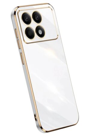 Xiaomi Poco X6 Pro Kılıf Volet Silikon - Beyaz-(5796)