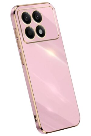 Xiaomi Poco X6 Pro Kılıf Volet Silikon - Pembe-(5796)