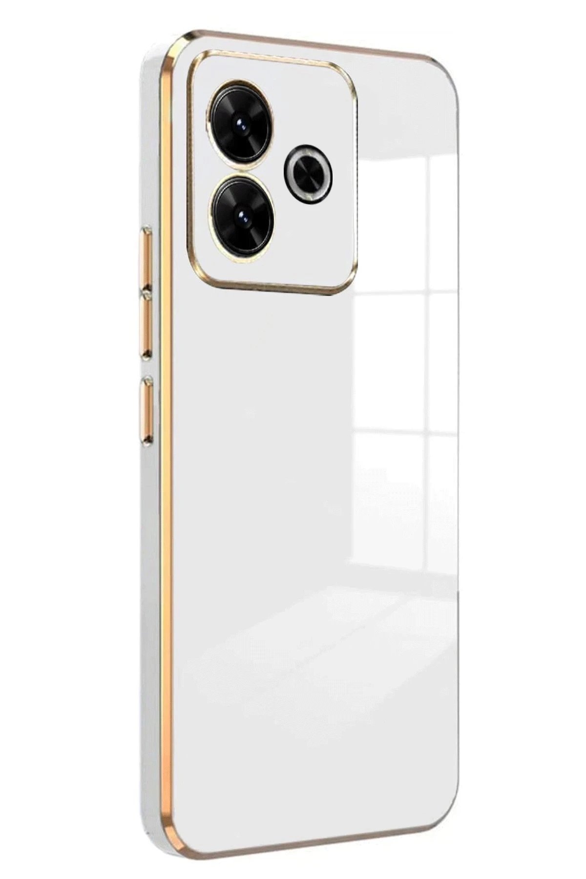 Xiaomi Redmi 13 4G Kılıf Volet Silikon - Beyaz-(5796)