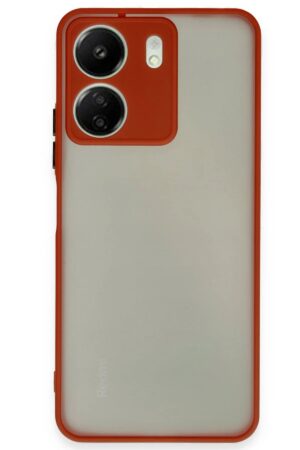 Xiaomi Redmi 13C Kılıf Montreal Silikon Kapak - Kırmızı-(5796)