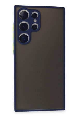 Samsung Galaxy S24 Ultra Kılıf Montreal Silikon Kapak - Lacivert-(5796)