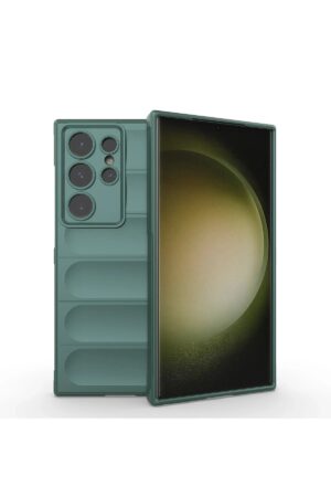 Samsung Galaxy S24 Ultra Kılıf Optimum Silikon - Koyu Yeşil-(5796)