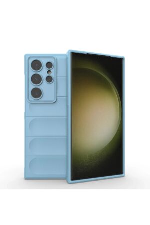 Samsung Galaxy S24 Ultra Kılıf Optimum Silikon - Sky Blue-(5796)