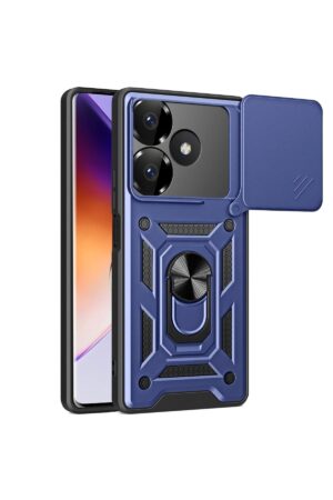 Xiaomi Redmi 13 4G Kılıf Pars Lens Yüzüklü Silikon - Lacivert-(5796)