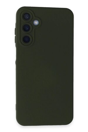 Samsung Galaxy A15 4G Kılıf Nano içi Kadife Silikon - Koyu Yeşil-(5796)