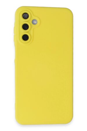 Samsung Galaxy A25 5G Kılıf Nano içi Kadife Silikon - Sarı-(5796)