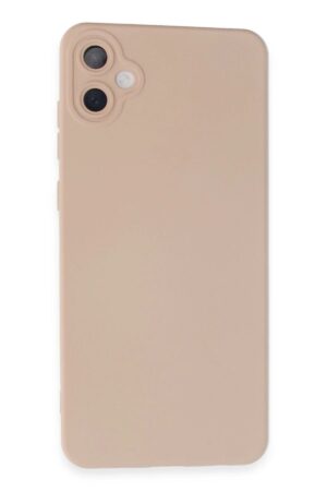 Samsung Galaxy A05 Kılıf Nano içi Kadife Silikon - Pudra-(5796)