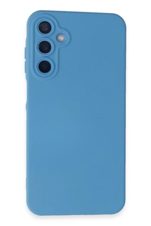 Samsung Galaxy A05S Kılıf Nano içi Kadife Silikon - Mavi-(5796)