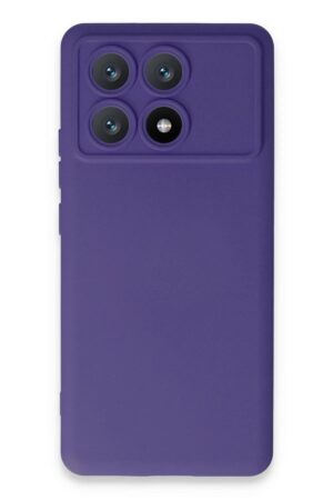 Xiaomi Poco X6 Pro Kılıf Nano içi Kadife Silikon - Mor-(5796)