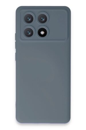 Xiaomi Poco X6 Pro Kılıf Nano içi Kadife Silikon - Gri-(5796)