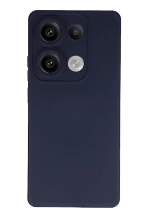 Xiaomi Redmi Note 13 Pro 4G Kılıf Nano içi Kadife Silikon - Lacivert-(5796)