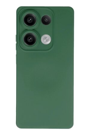 Xiaomi Redmi Note 13 Pro 4G Kılıf Nano içi Kadife Silikon - Koyu Yeşil-(5796)