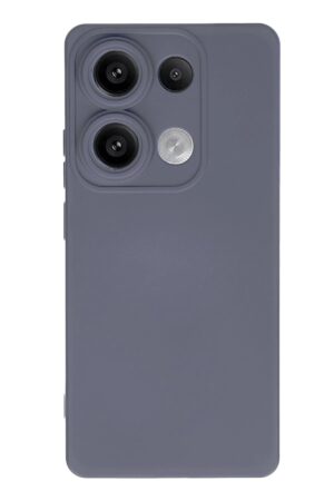 Xiaomi Redmi Note 13 Pro 4G Kılıf Nano içi Kadife Silikon - Gri-(5796)