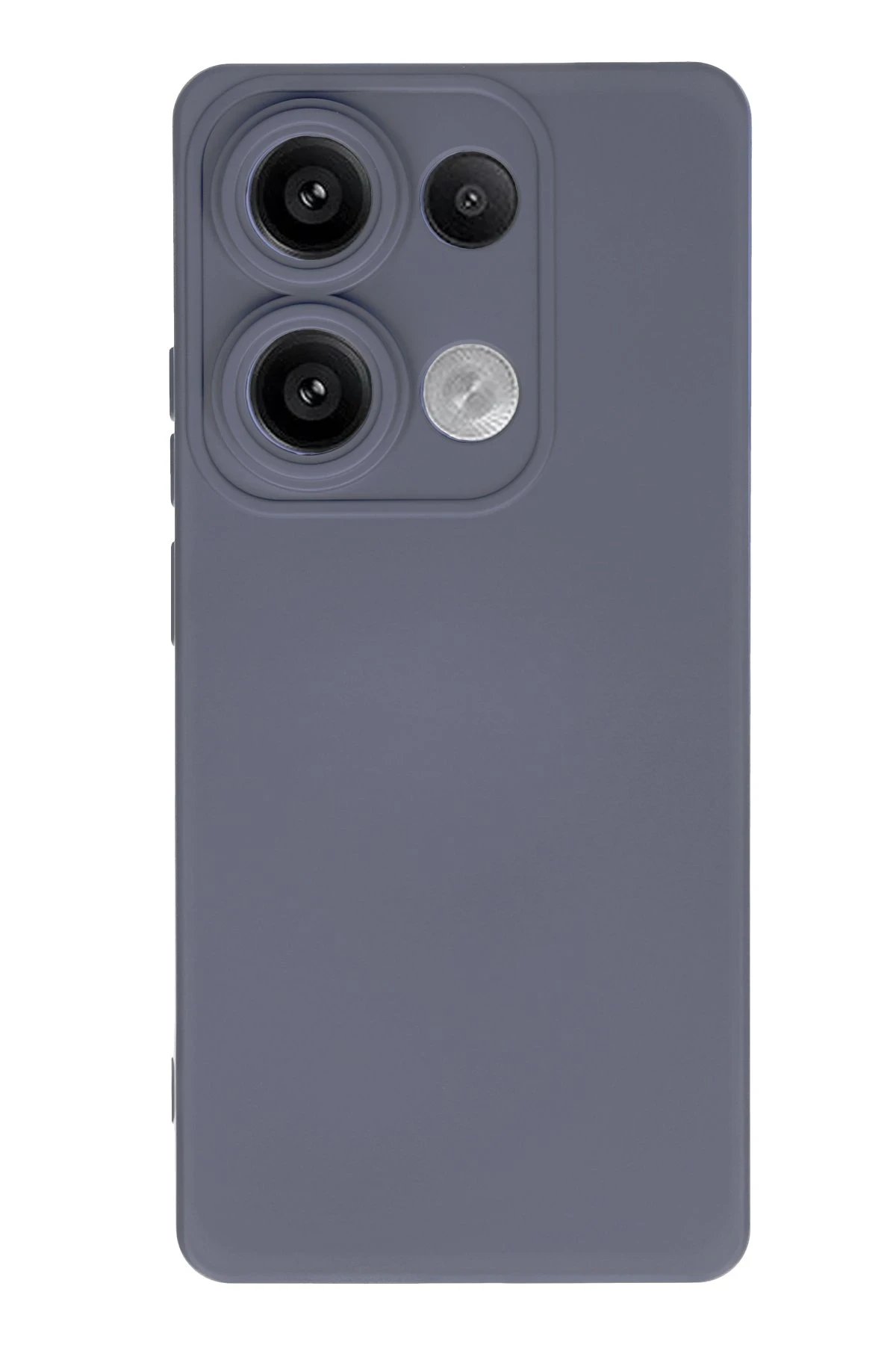 Xiaomi Redmi Note 13 Pro 4G Kılıf Nano içi Kadife Silikon - Gri-(5796)