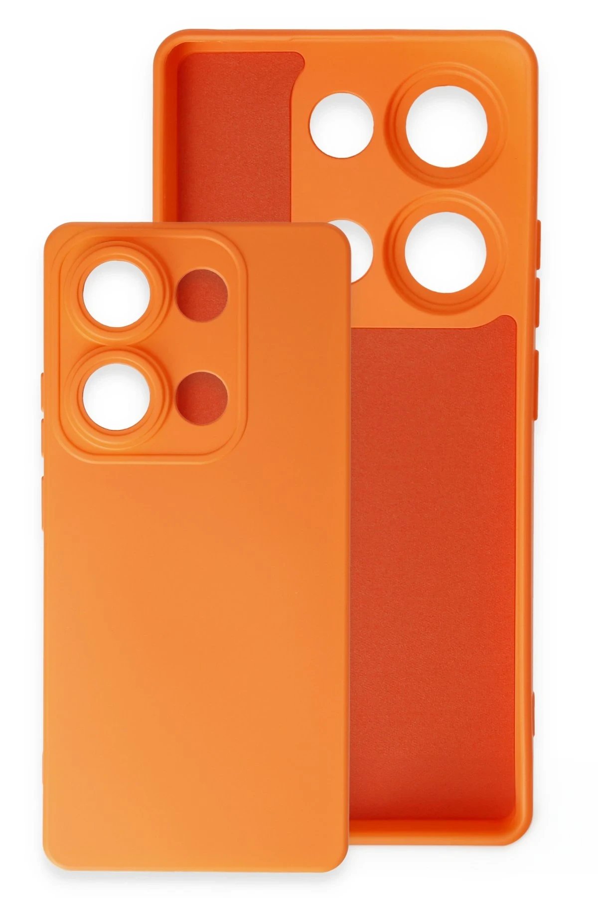 Xiaomi Redmi Note 13 Pro 4G Kılıf Nano içi Kadife Silikon - Gri-(5796) - Görsel 2