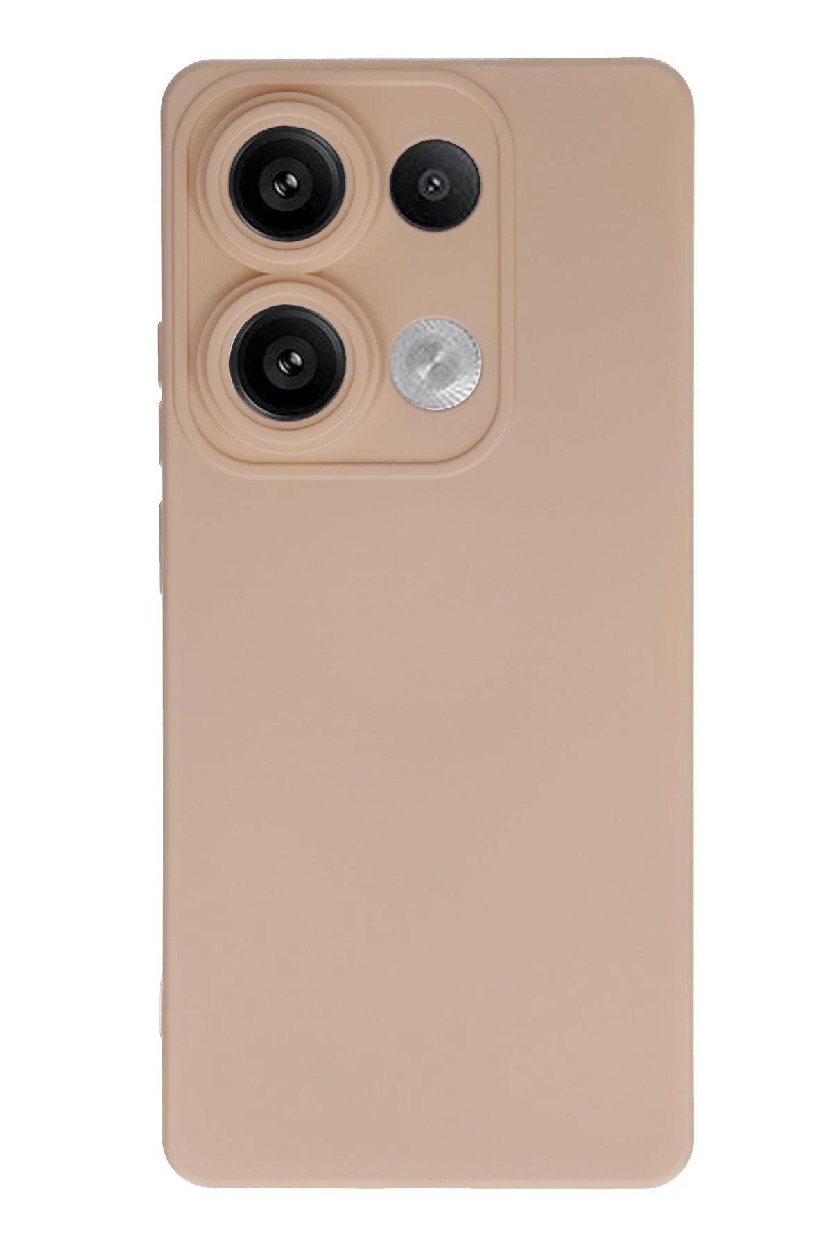 Xiaomi Redmi Note 13 Pro 4G Kılıf Nano içi Kadife Silikon - Pudra-(5796)