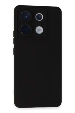 Xiaomi Redmi Note 13 Pro 5G Kılıf Nano içi Kadife Silikon - Siyah-(5796)