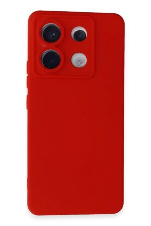 Xiaomi Redmi Note 13 Pro 5G Kılıf Nano içi Kadife Silikon - Kırmızı-(5796)