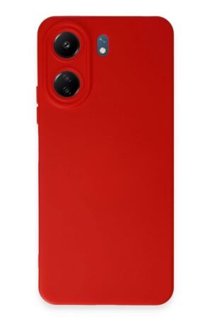 Xiaomi Redmi 13C Kılıf Nano içi Kadife Silikon - Kırmızı-(5796)