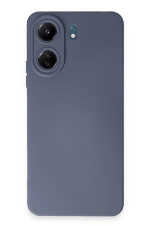 Xiaomi Redmi 13C Kılıf Nano içi Kadife Silikon - Gri-(5796)