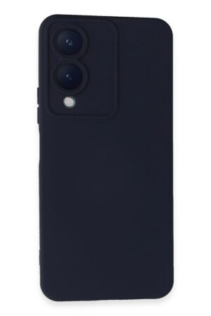Vivo Y17S Kılıf Nano içi Kadife Silikon - Lacivert-(5796)