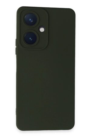 Vivo Y27 Kılıf Nano içi Kadife Silikon - Koyu Yeşil-(5796)