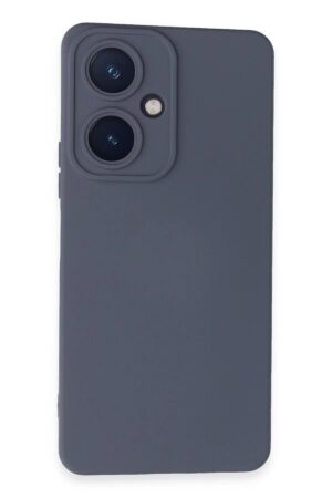 Vivo Y27 Kılıf Nano içi Kadife Silikon - Gri-(5796)