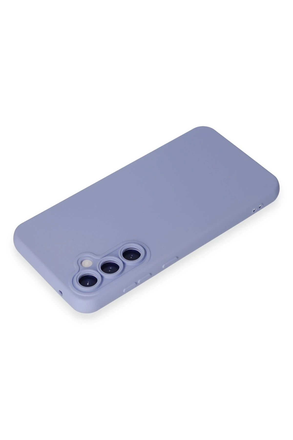 Samsung Galaxy S24 Kılıf Nano içi Kadife Silikon - Lila-(5796) - Görsel 3