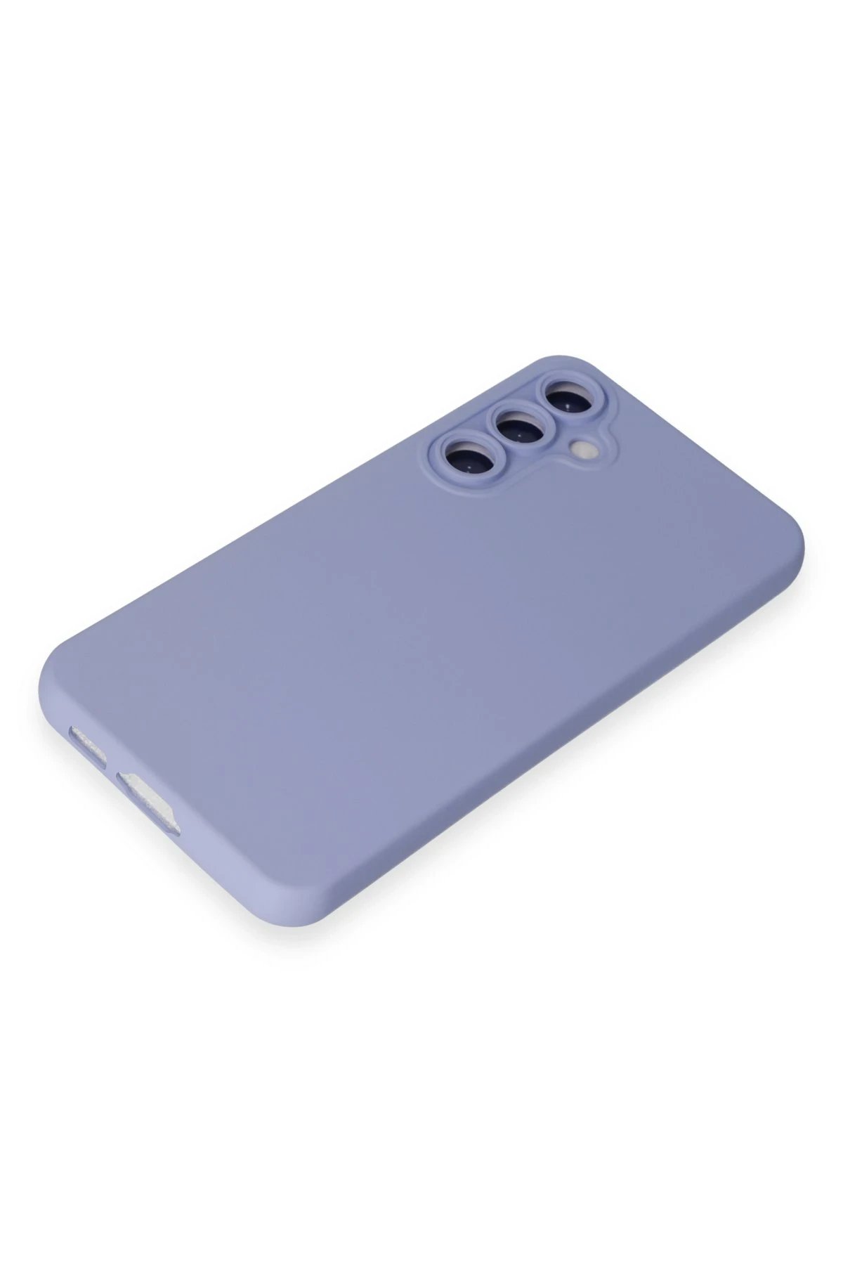 Samsung Galaxy S24 Kılıf Nano içi Kadife Silikon - Lila-(5796) - Görsel 4