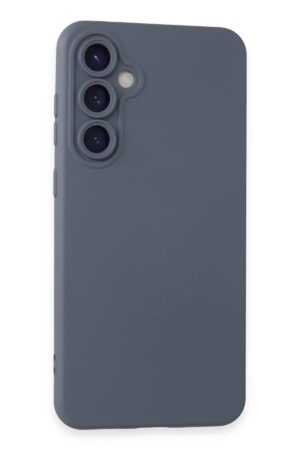 Samsung Galaxy S24 Kılıf Nano içi Kadife Silikon - Gri-(5796)