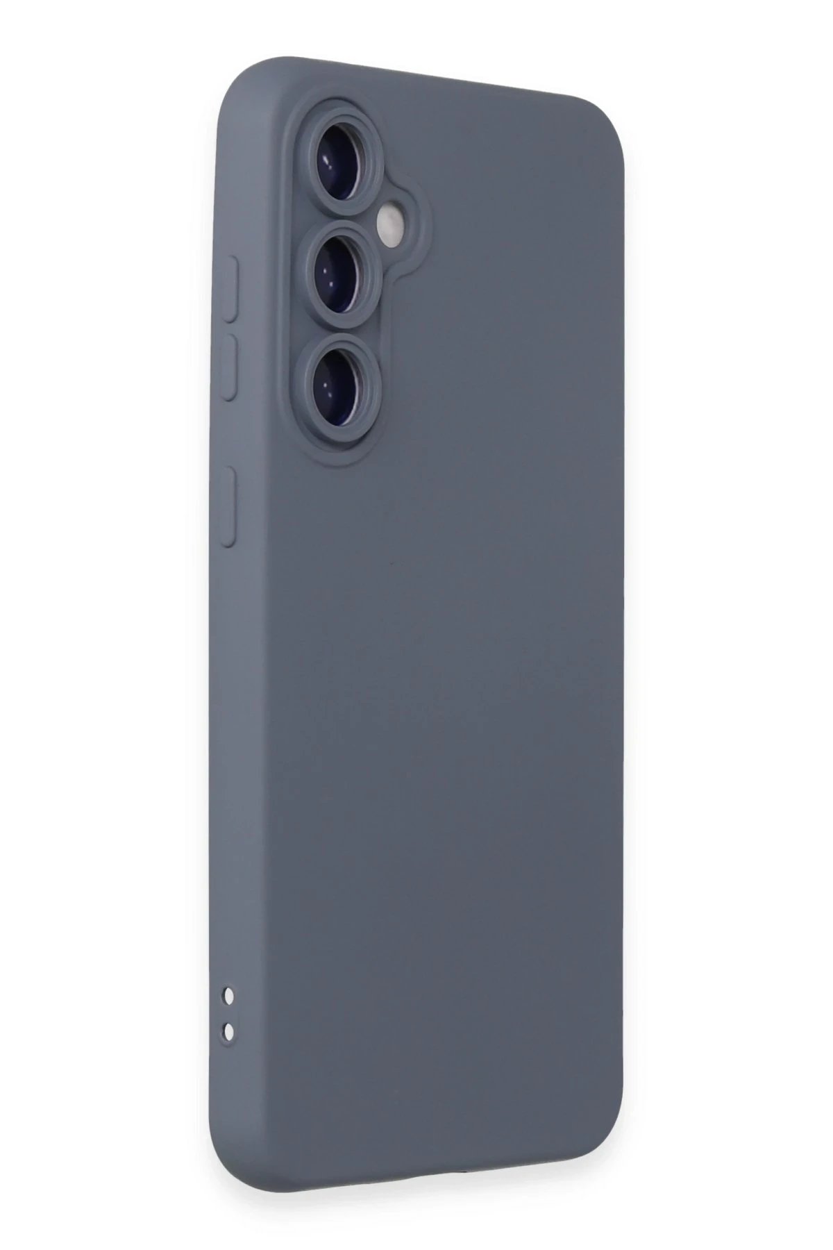 Samsung Galaxy S24 Kılıf Nano içi Kadife Silikon - Gri-(5796) - Görsel 2