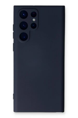 Samsung Galaxy S24 Ultra Kılıf Nano içi Kadife Silikon - Lacivert-(5796)
