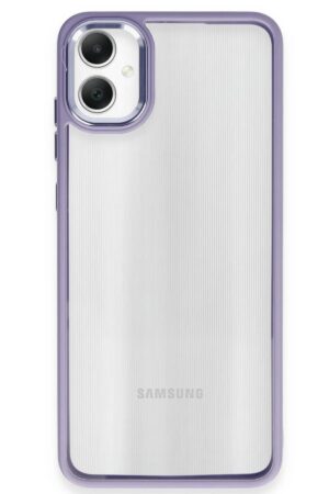 Samsung Galaxy A05 Kılıf Power Silikon - Lila-(5796)