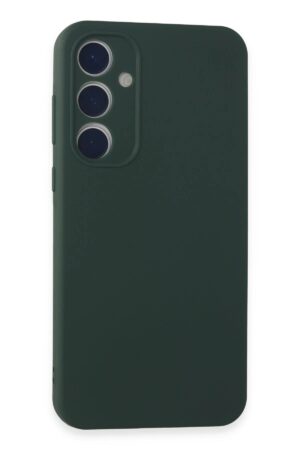 Samsung Galaxy A35 5G Kılıf First Silikon - Koyu Yeşil-(5796)