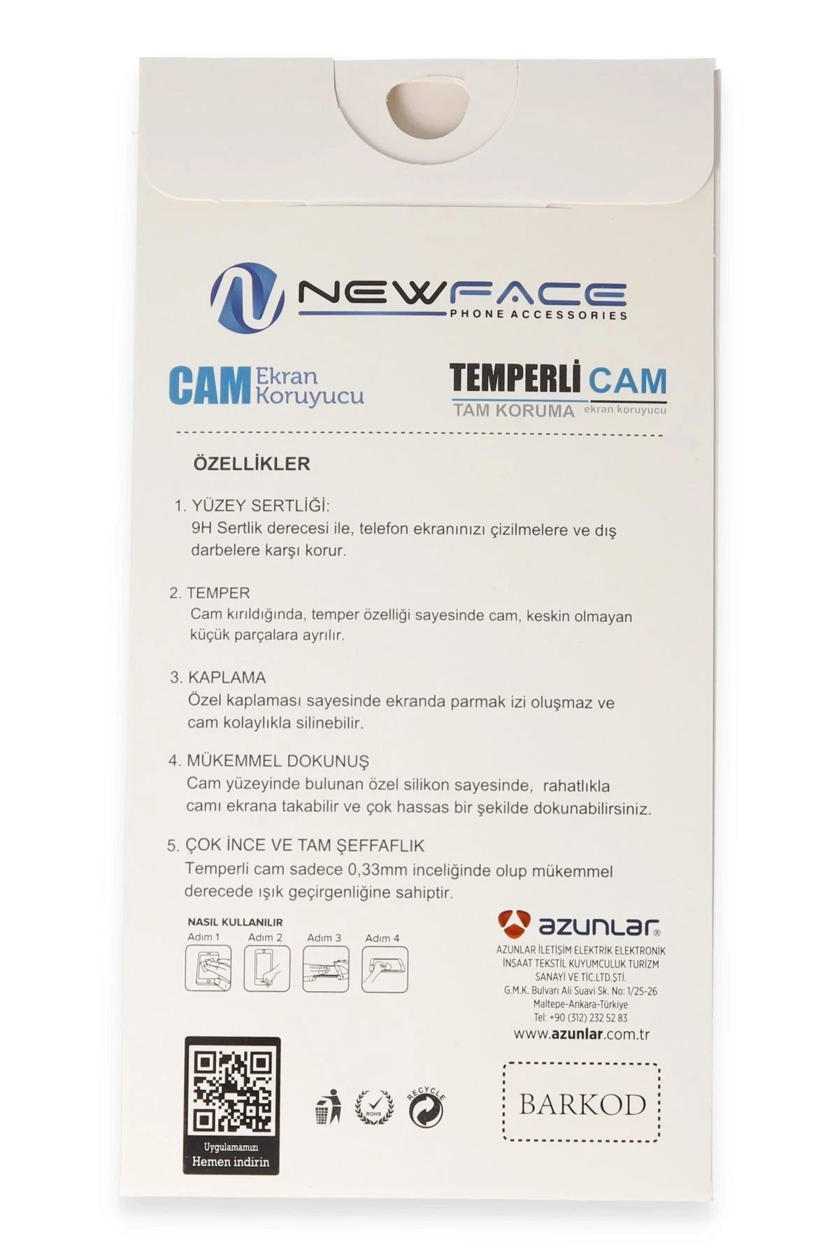 İnfinix Hot 20i 3D Antistatik Cam Ekran Koruyucu-(5796) - Görsel 2