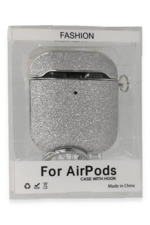 Airpods 2 (2.nesil) Spell Simli Kılıf - Gümüş-(5796)