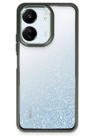 Xiaomi Redmi 13C Kılıf Power Silikon - Koyu Yeşil-(5796)